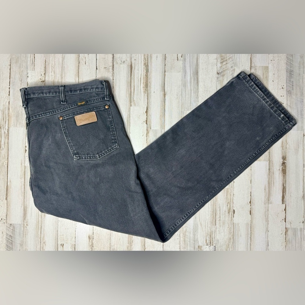 WRANGLER Jeans Men's 42x34 Black Cowboy Western Outdoors 13MW2WK